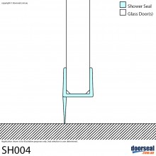 SH004 Shower Screen Seal (10mm glass)